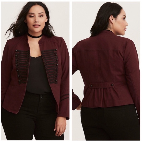 Torrid Embellished Band Jacket Winetasting NWOT - Picture 2 of 8